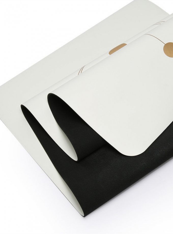 WHITE EDITION NATURAL RUBBER NON SLIP YOGA MAT